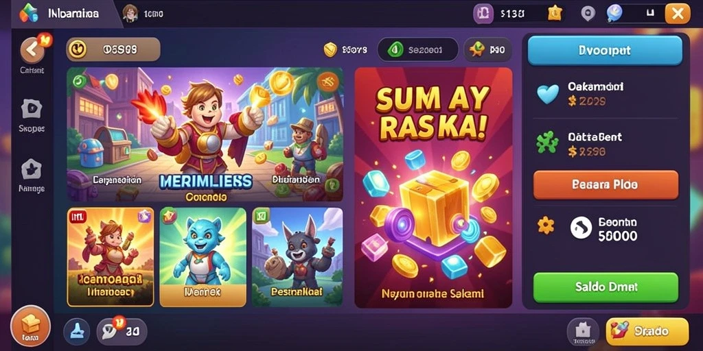 Tampilan antarmuka utama SUPERVIP yang menarik.